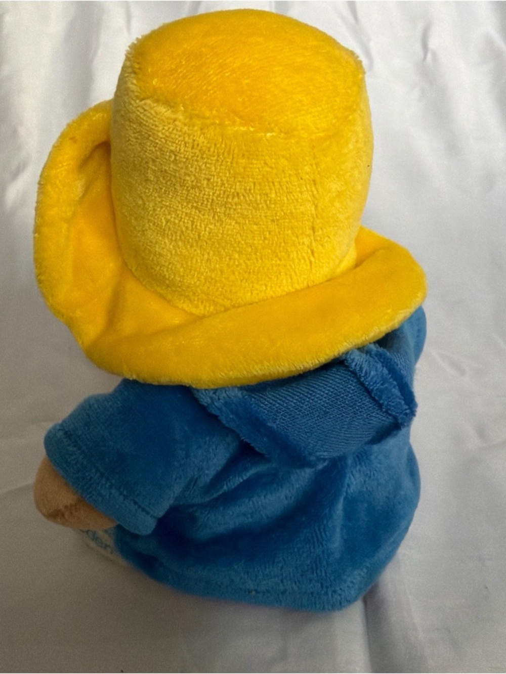 Plush Bear in Blue Coat with Yellow Hat - Soft Cuddly Toy - Picture 3 of 7